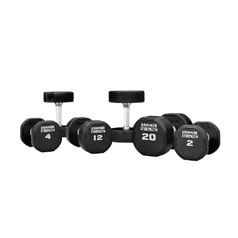 Hammer Strength HS 4-Sided Urethane Dumbbells
