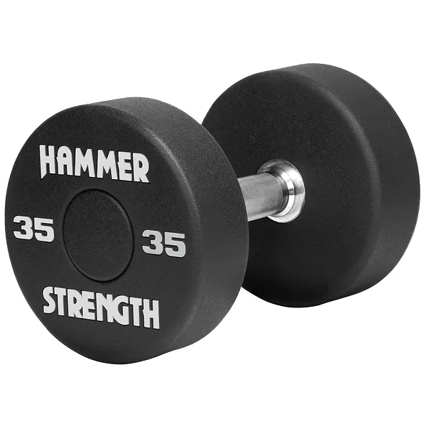 Hammer Strength Round Urethane Dumbbells